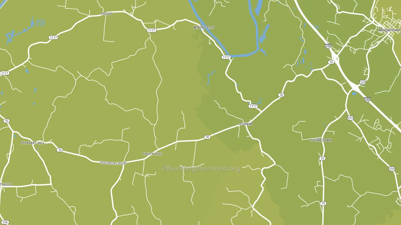 Provo, KY block-group voter-turnout map