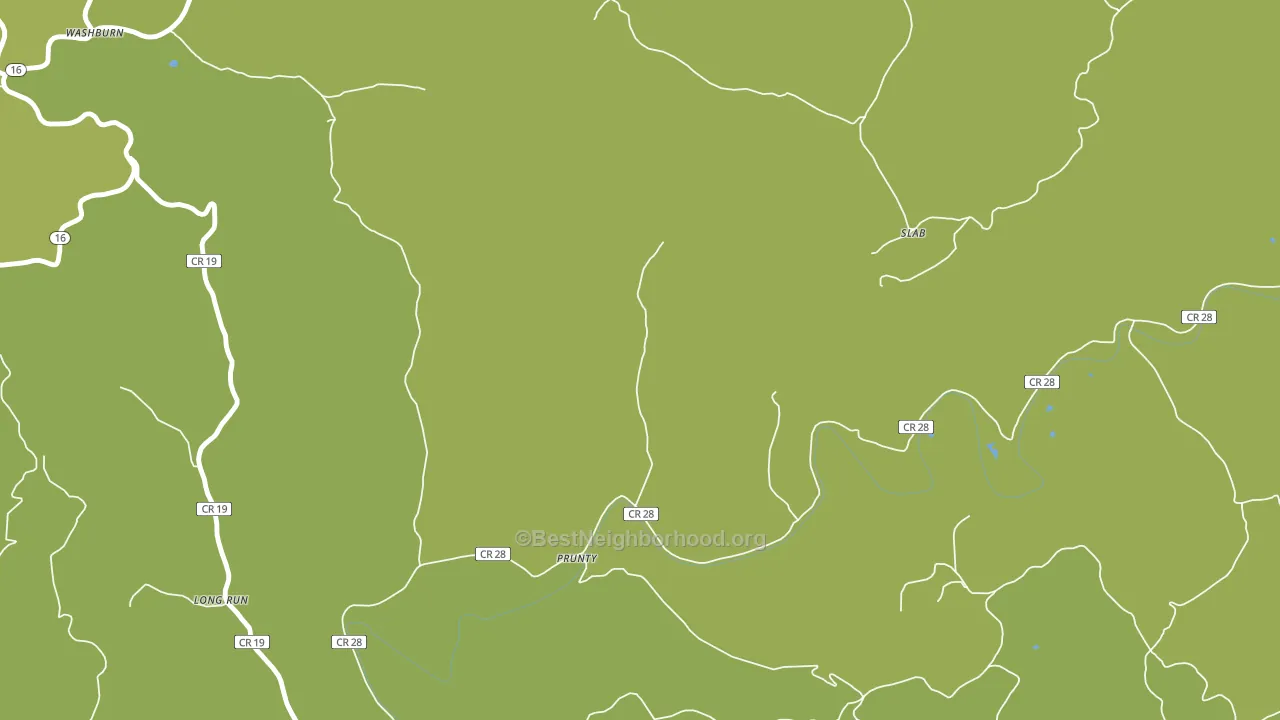 Prunty, WV block-group voter-turnout map