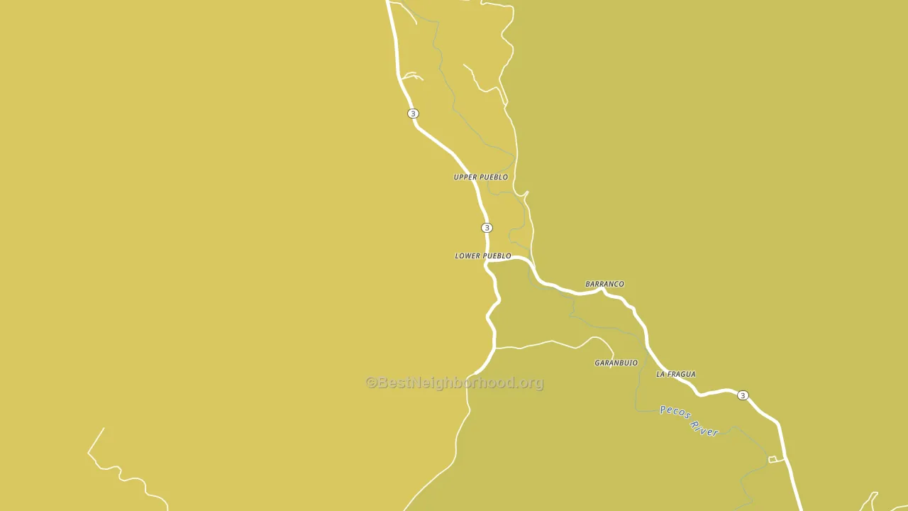 Pueblo, NM block-group voter-turnout map