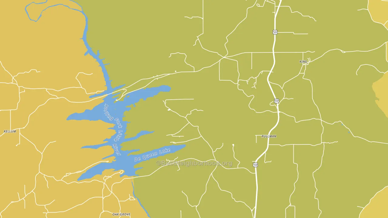 Pullman, AR block-group voter-turnout map