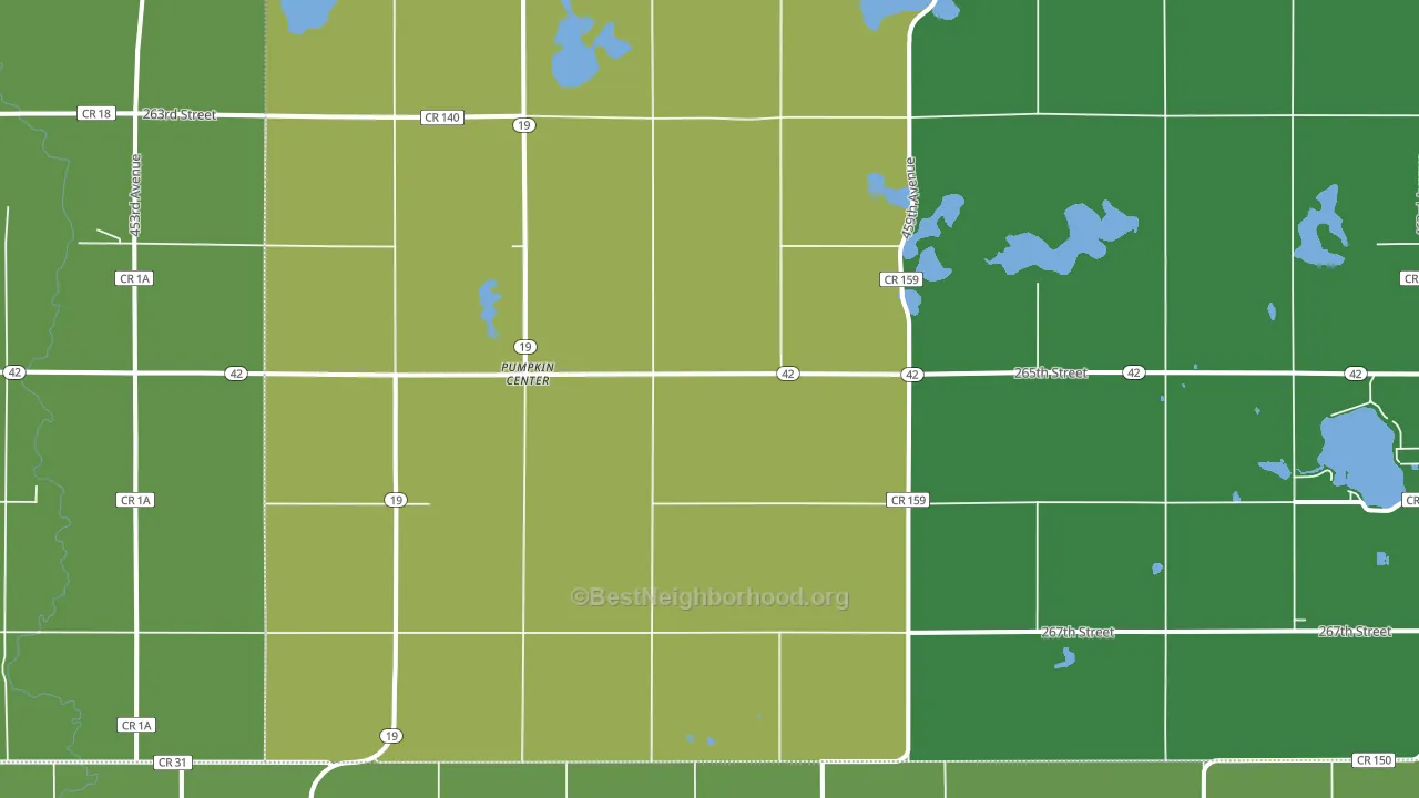 Pumpkin Center, SD block-group voter-turnout map
