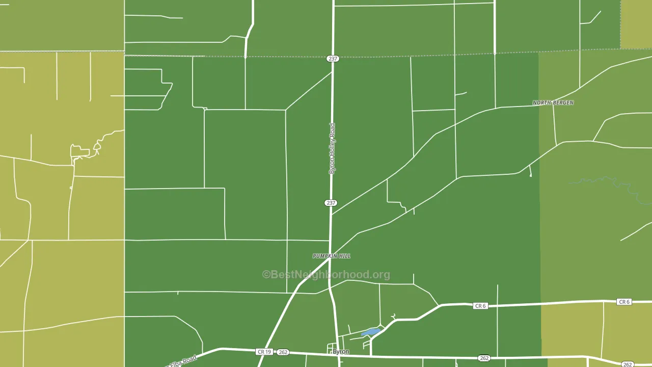 Pumpkin Hill, NY block-group voter-turnout map