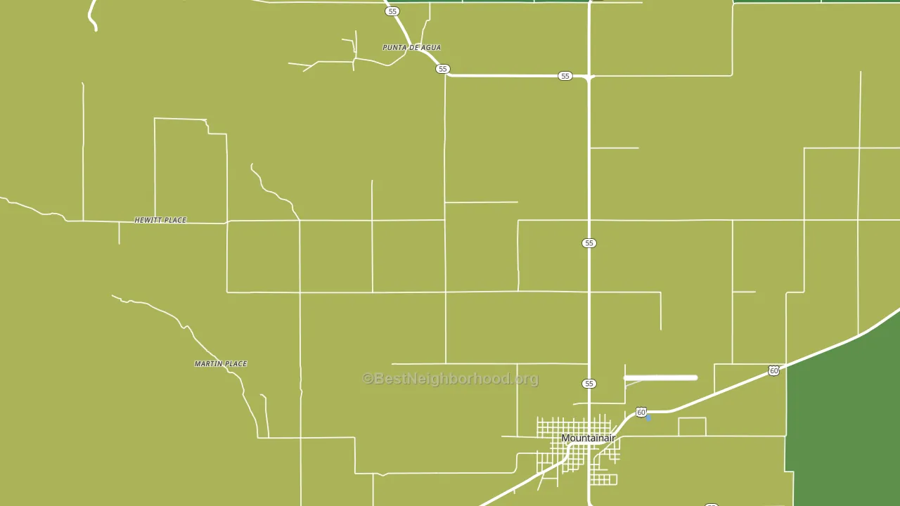 Punta de Agua, NM block-group voter-turnout map