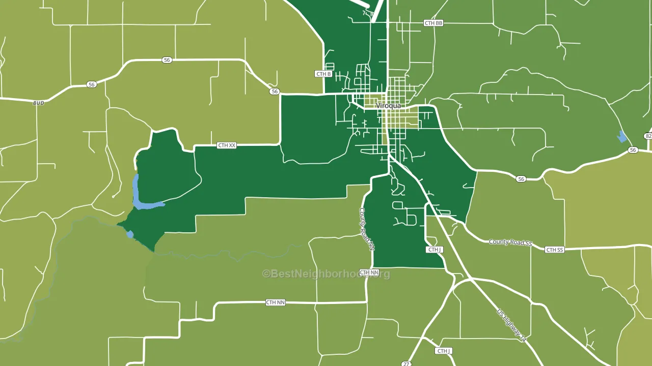 Purdy, WI block-group voter-turnout map