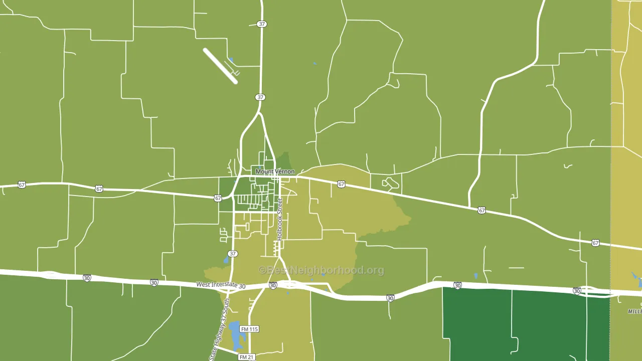 Purley, TX block-group voter-turnout map