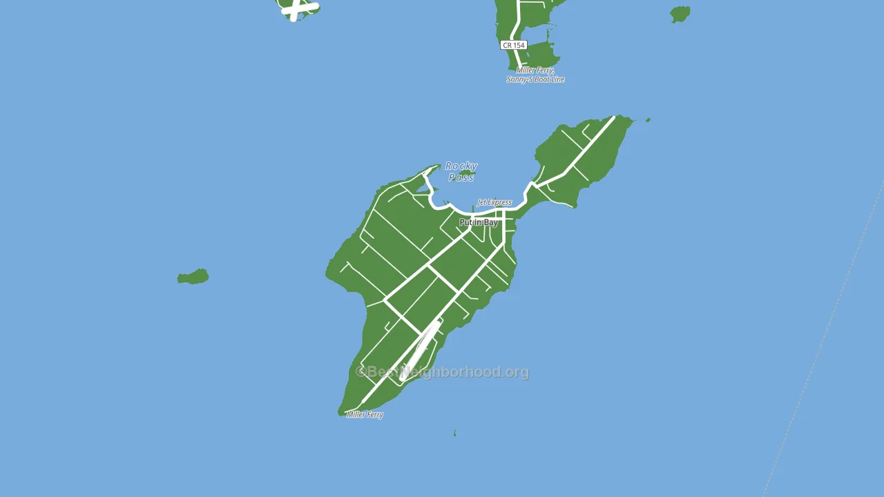 Put-in-Bay, OH block-group voter-turnout map