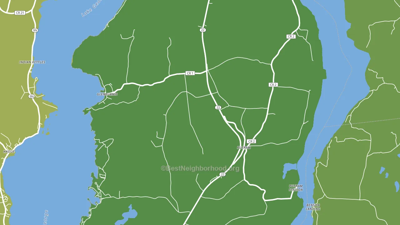 Putnam Station, NY block-group voter-turnout map