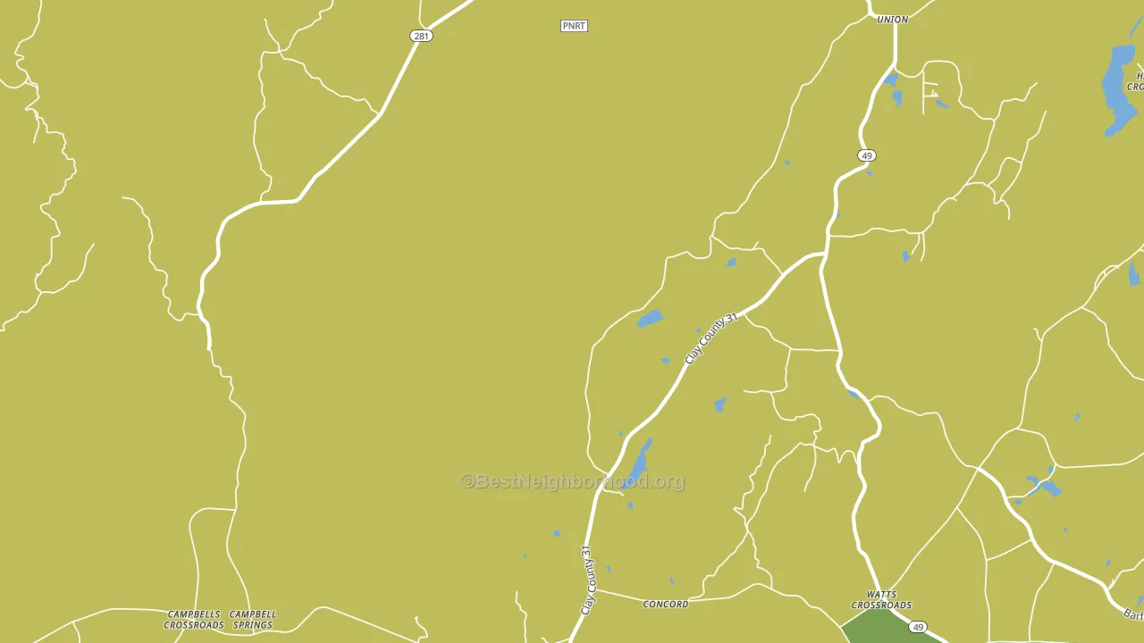 Pyriton, AL block-group voter-turnout map