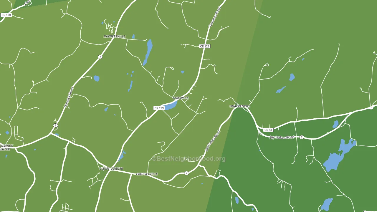 Quackenkill, NY block-group voter-turnout map