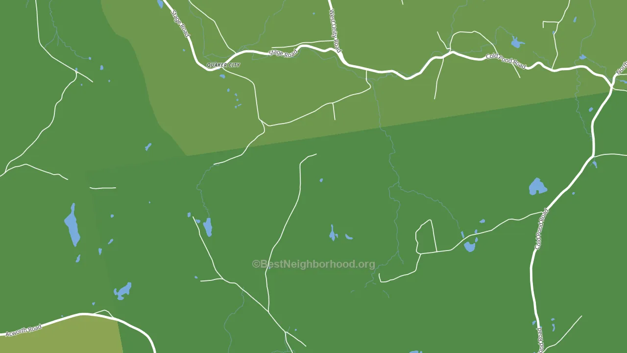Quaker City, NH block-group voter-turnout map