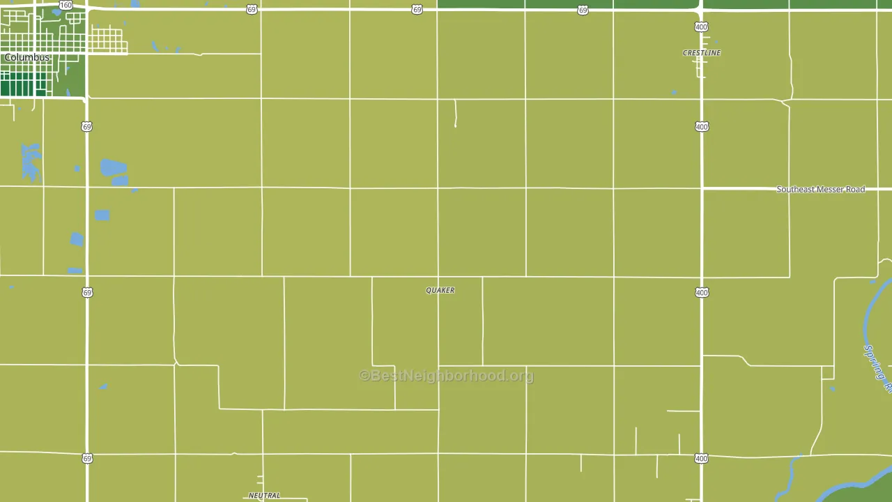 Quaker, KS block-group voter-turnout map