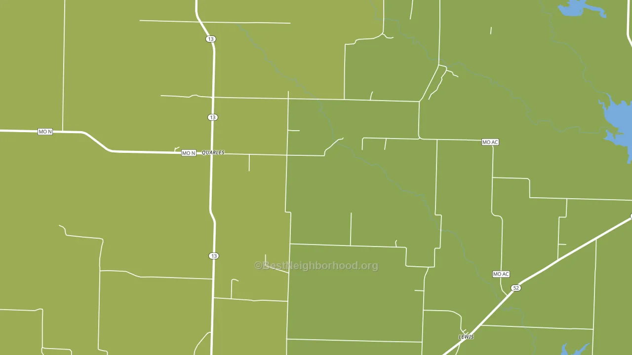 Quarles, MO block-group voter-turnout map
