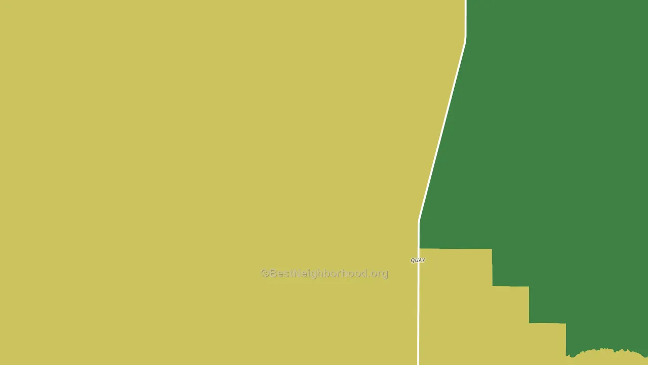 Quay, NM block-group voter-turnout map