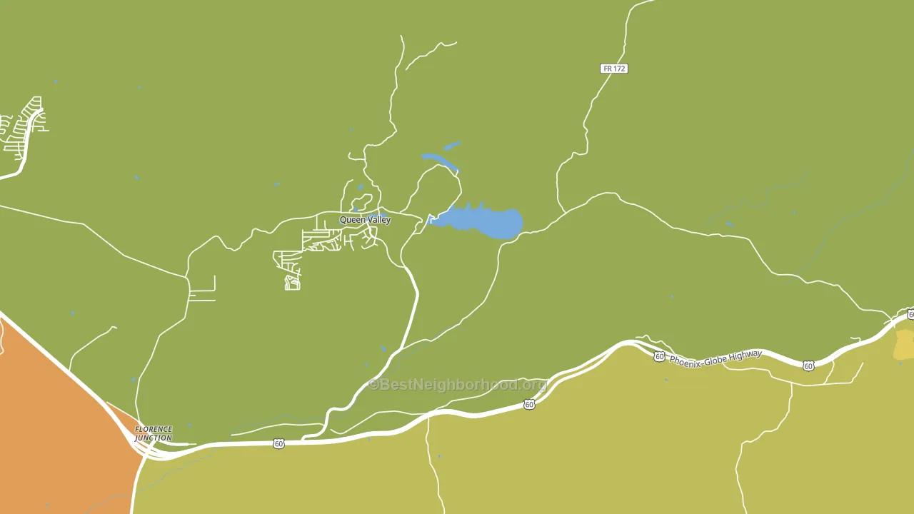 Queen Valley, AZ block-group voter-turnout map