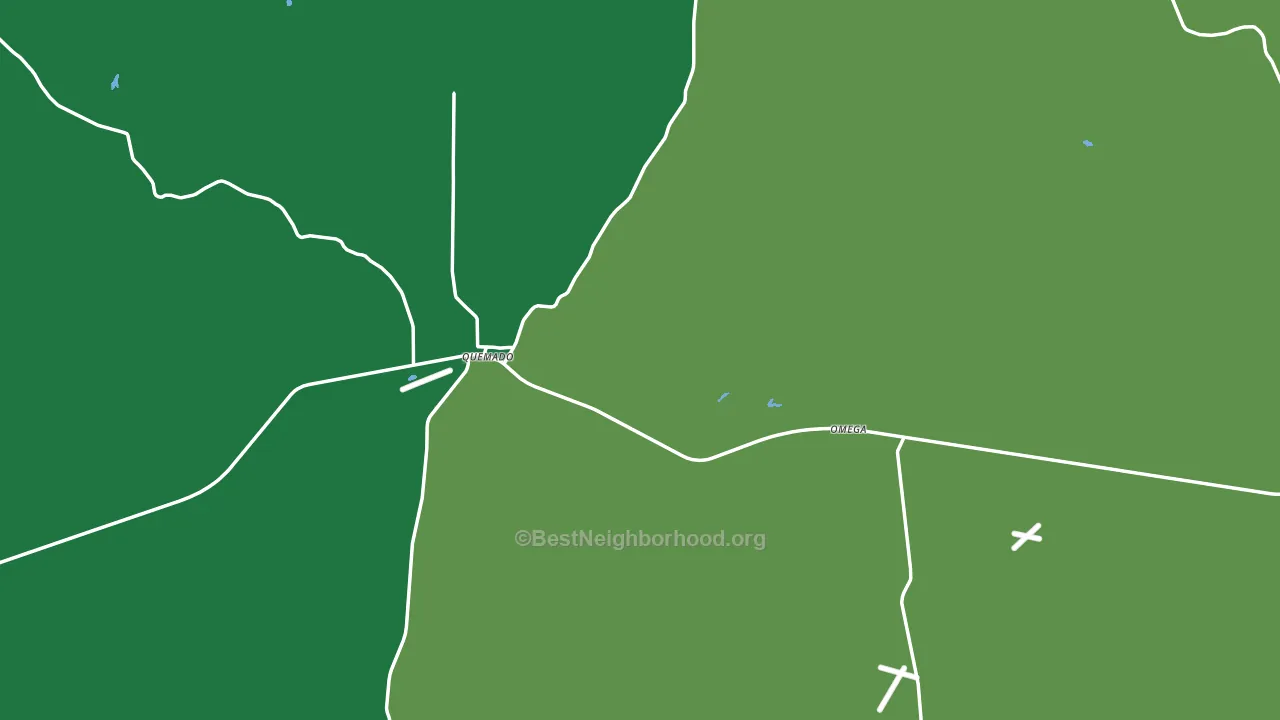 Quemado, NM block-group voter-turnout map