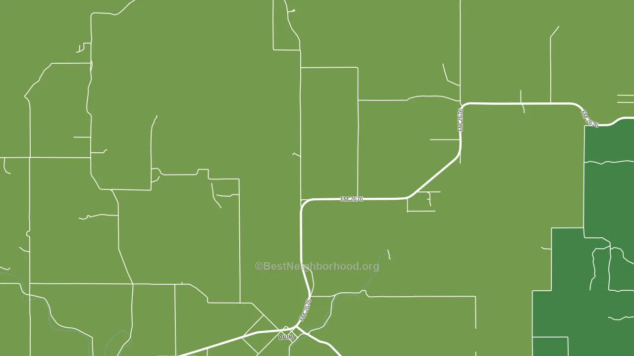 Quihi, TX block-group voter-turnout map