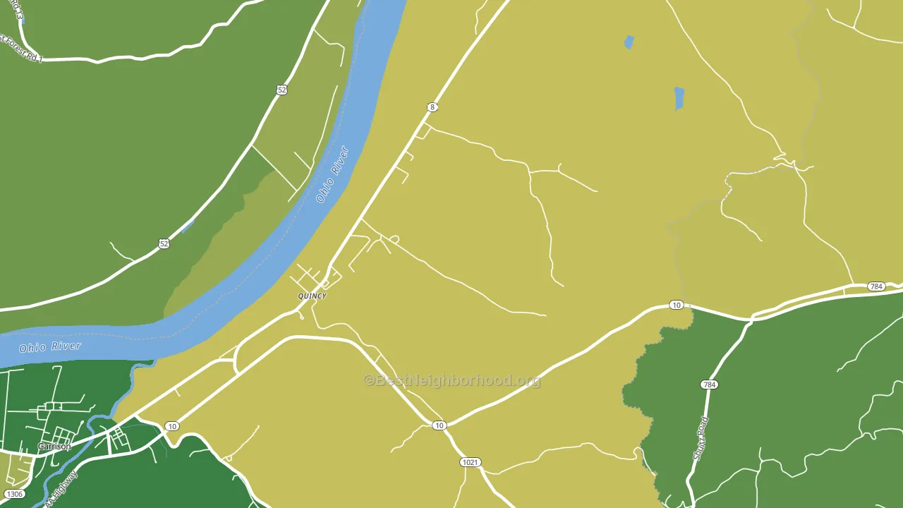 Quincy, KY block-group voter-turnout map