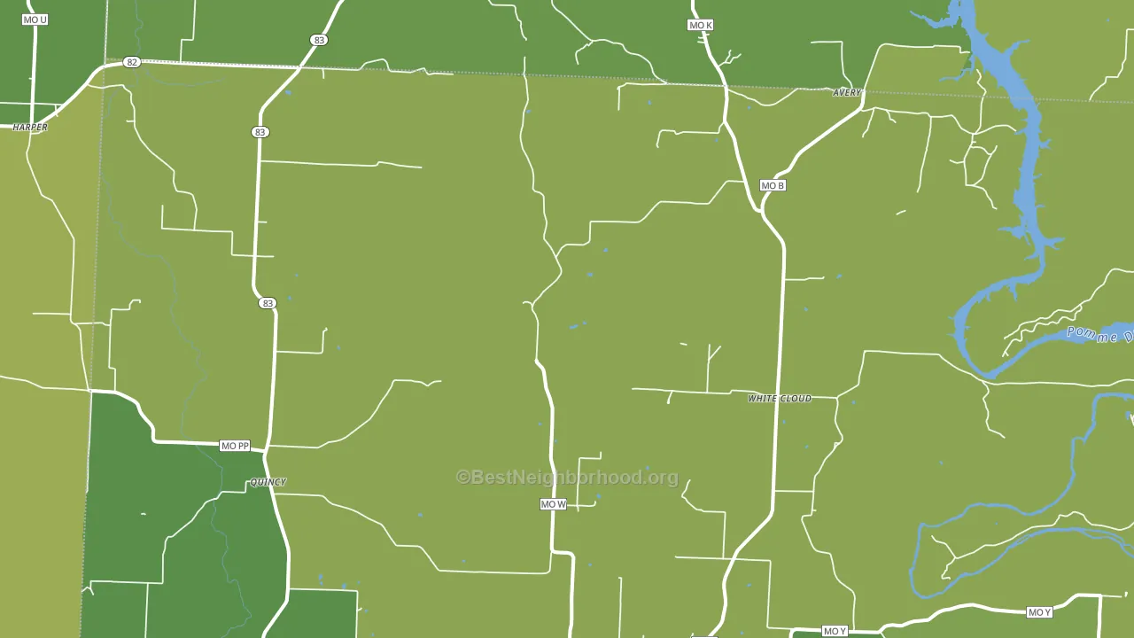 Quincy, MO block-group voter-turnout map