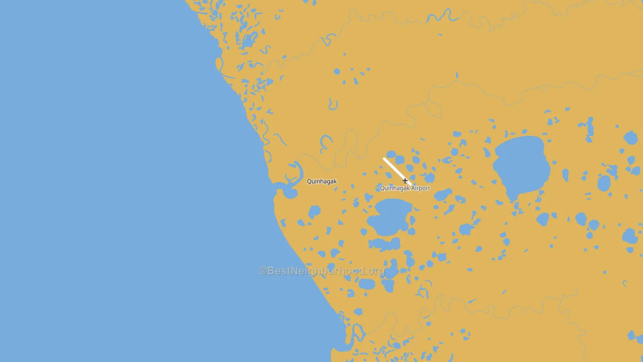 Quinhagak, AK block-group voter-turnout map