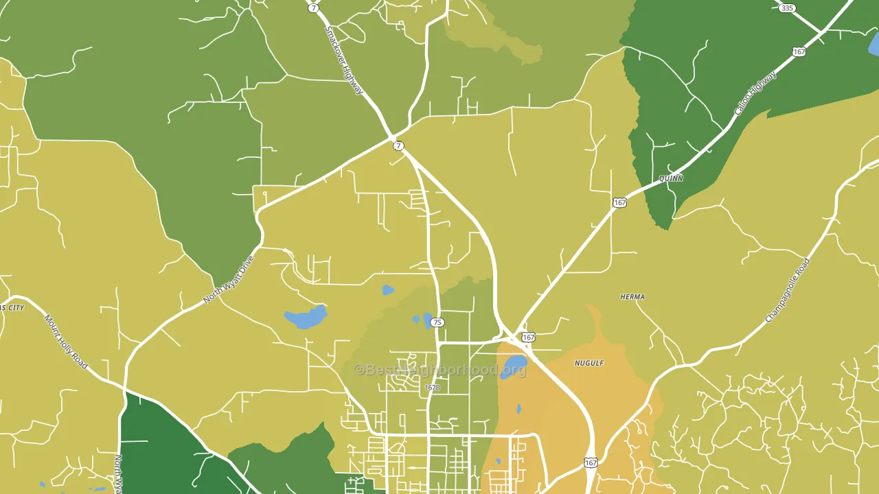 Quinn, AR block-group voter-turnout map