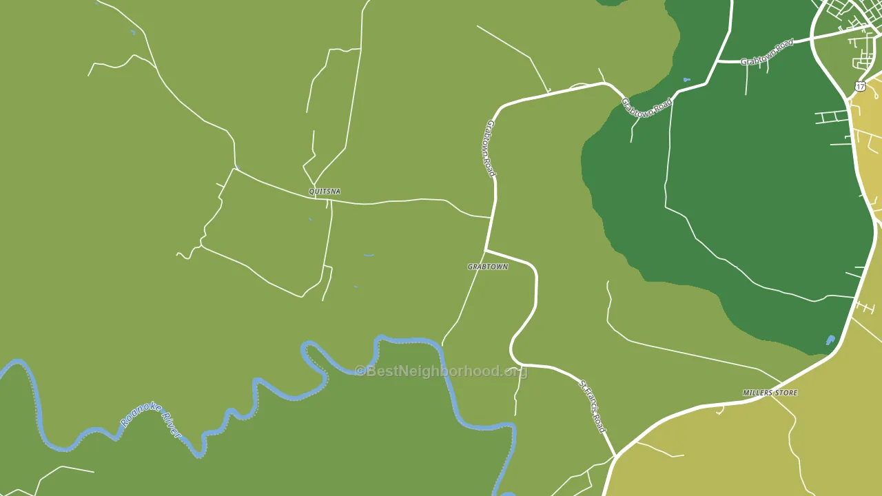 Quitsna, NC block-group voter-turnout map
