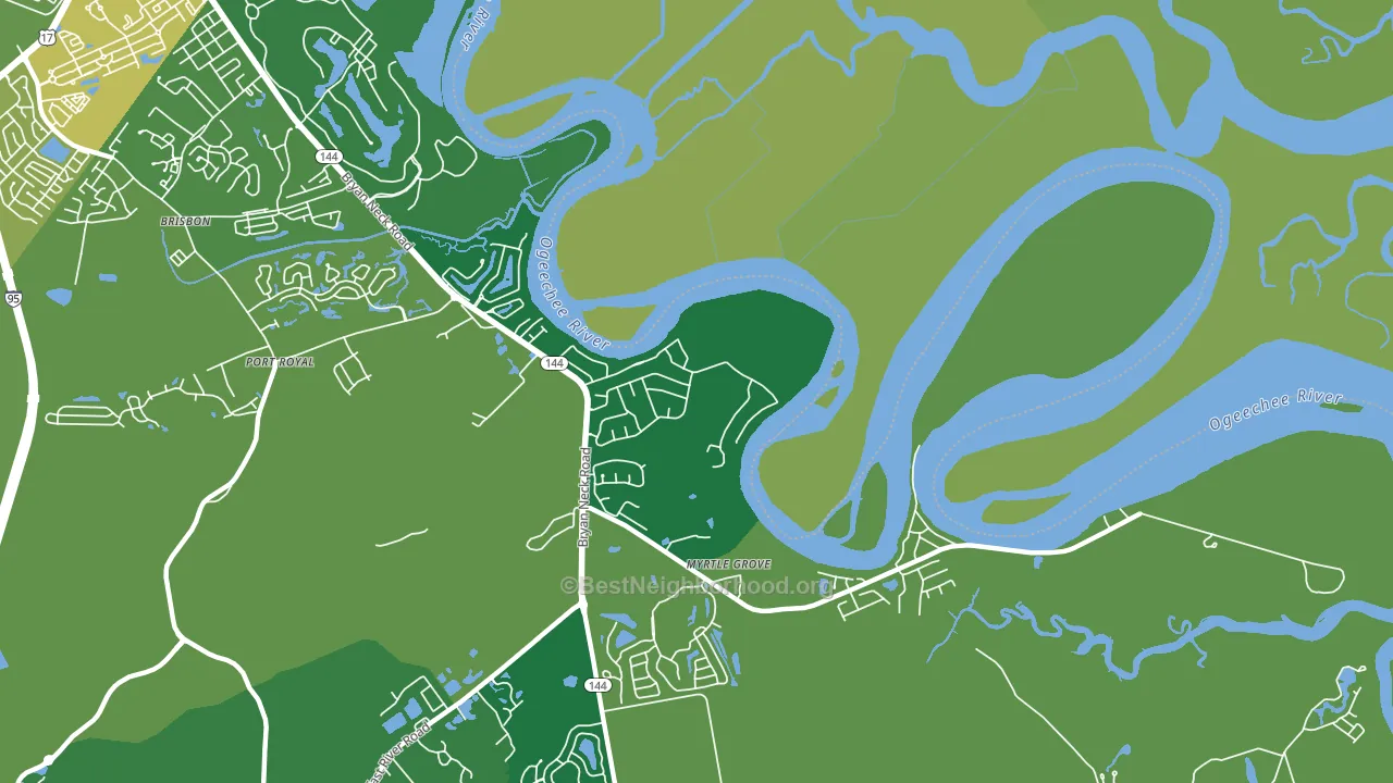 Rabbit Hill, GA block-group voter-turnout map