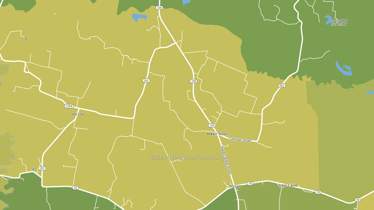 Rabbit Ridge, KY block-group voter-turnout map