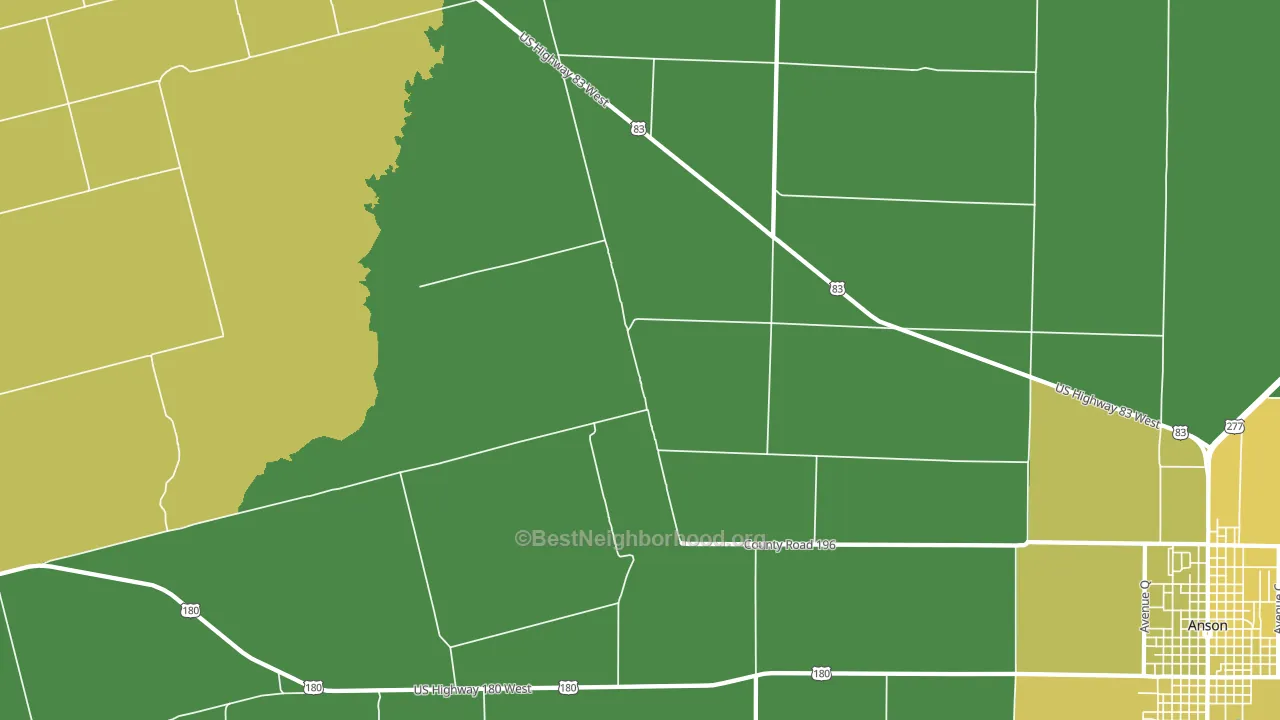 Radium, TX block-group voter-turnout map