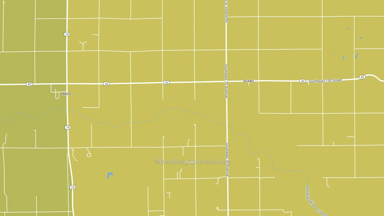 Rago, KS block-group voter-turnout map