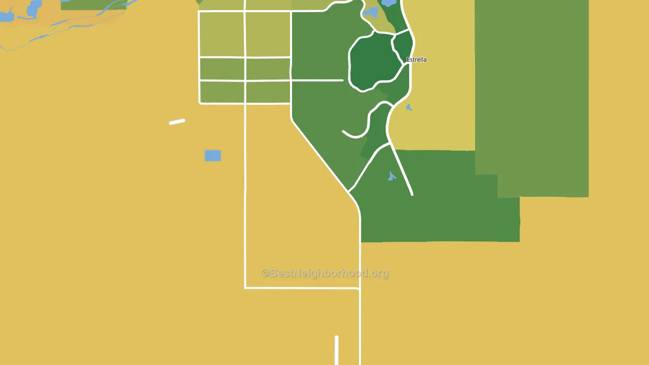 Rainbow Valley, AZ block-group voter-turnout map