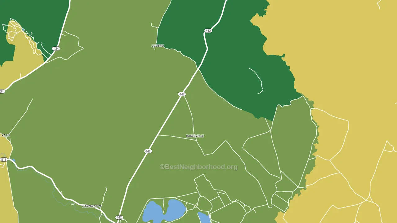 Rainsville, NM block-group voter-turnout map