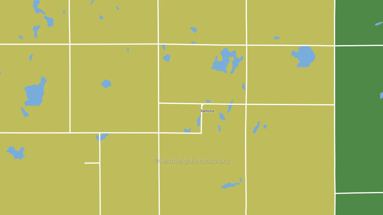 Ramona, SD block-group voter-turnout map