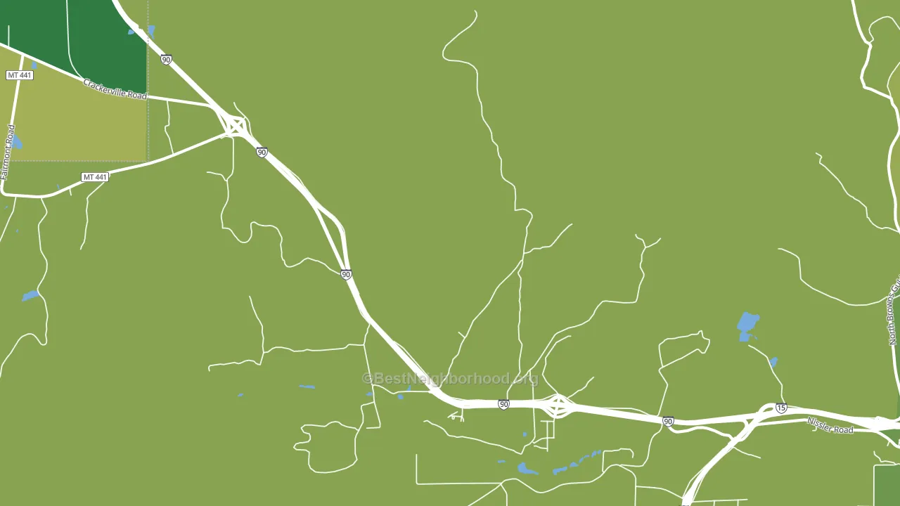 Ramsay, MT block-group voter-turnout map