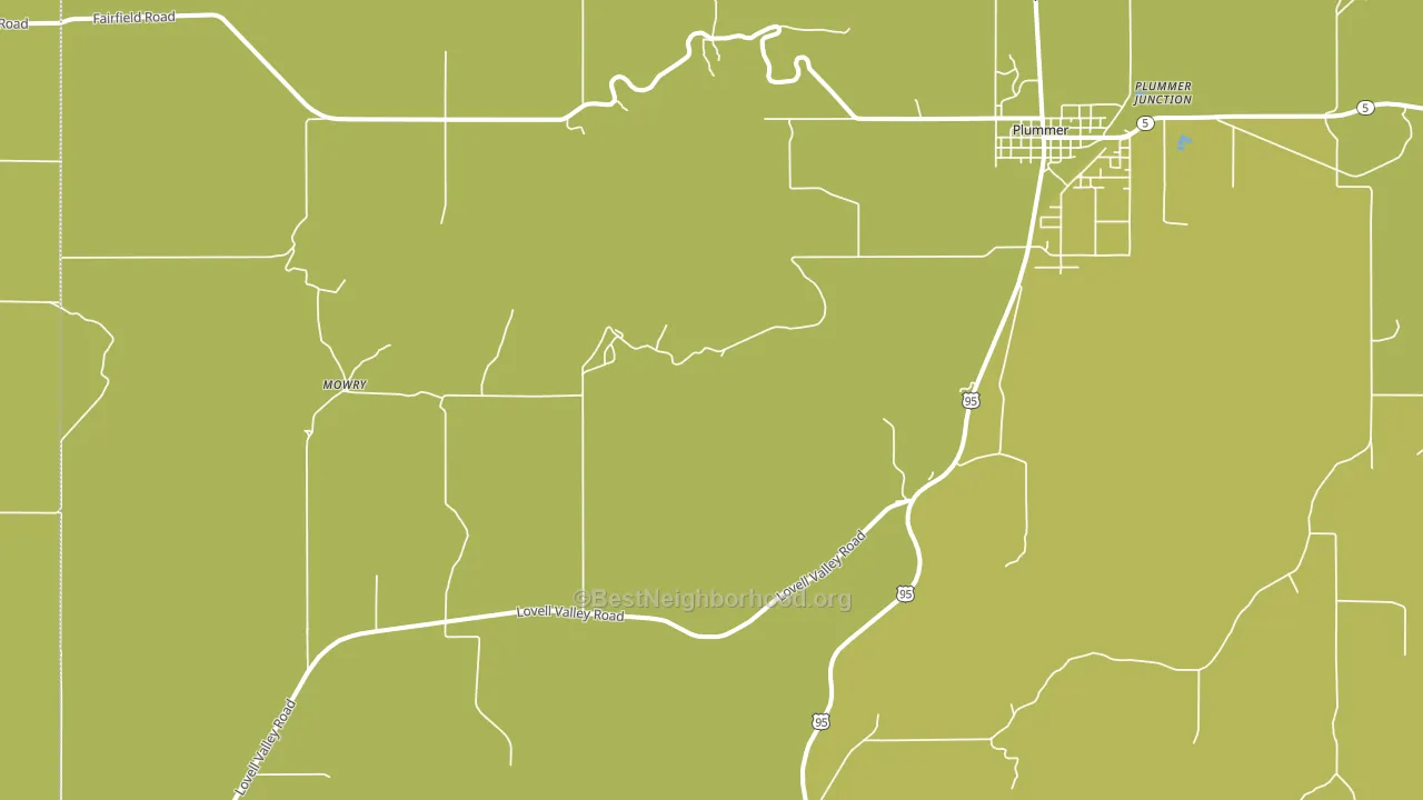 Ramsdell, ID block-group voter-turnout map