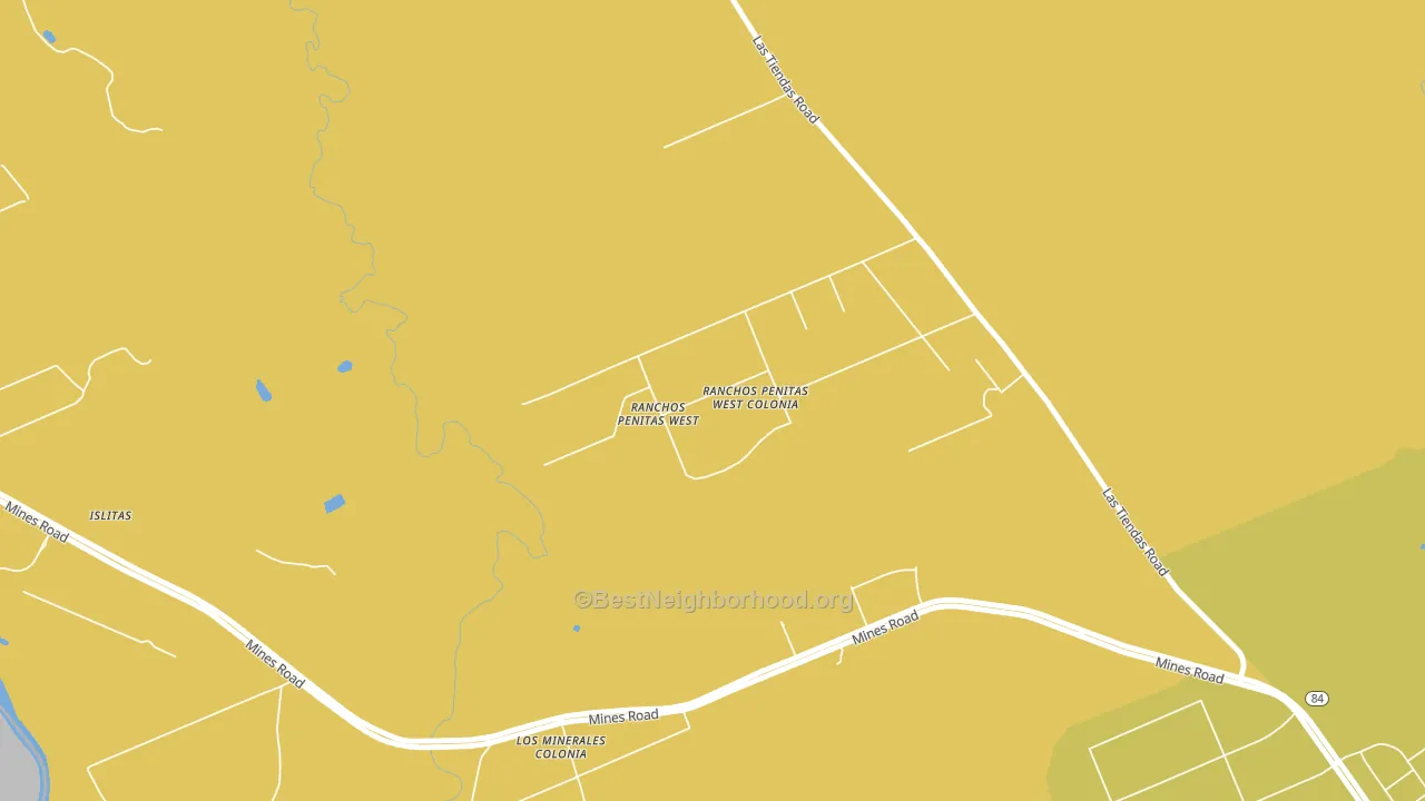Ranchos Penitas West, TX block-group voter-turnout map