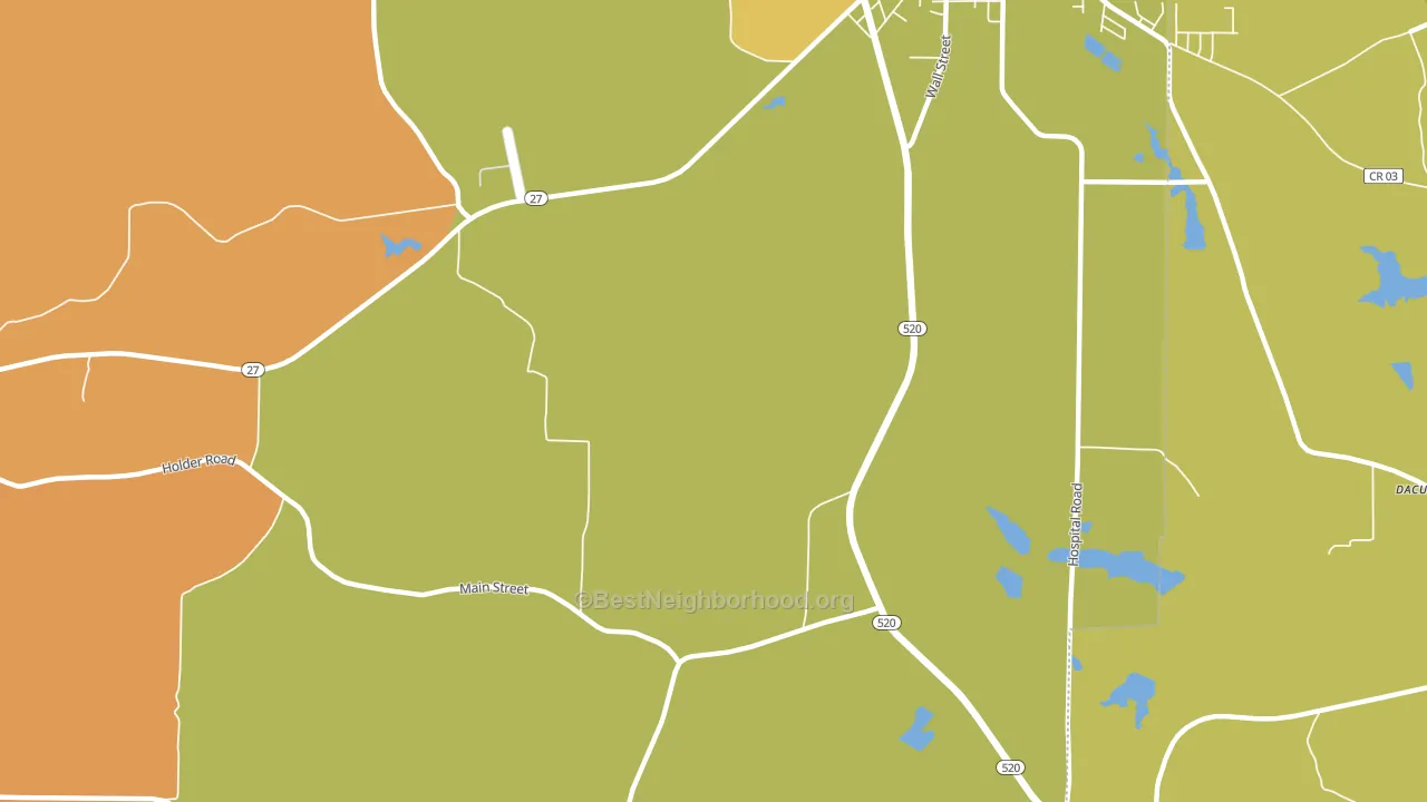 Randall, GA block-group voter-turnout map