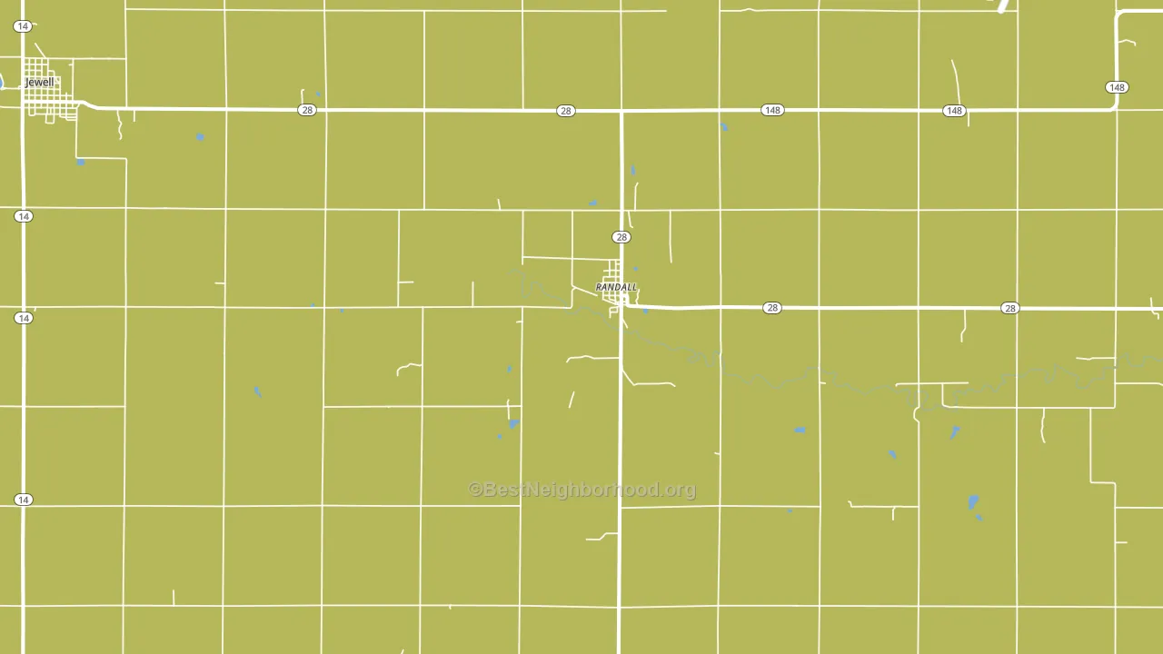 Randall, KS block-group voter-turnout map