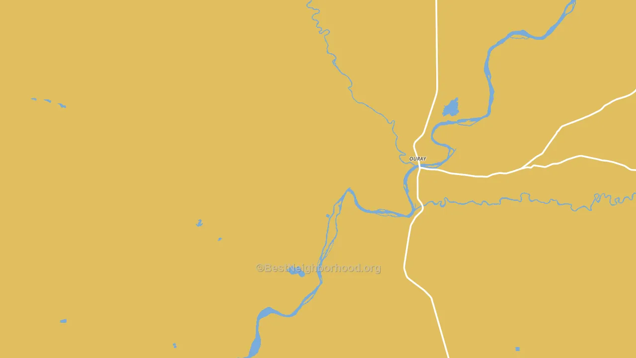 Randlett, UT block-group voter-turnout map