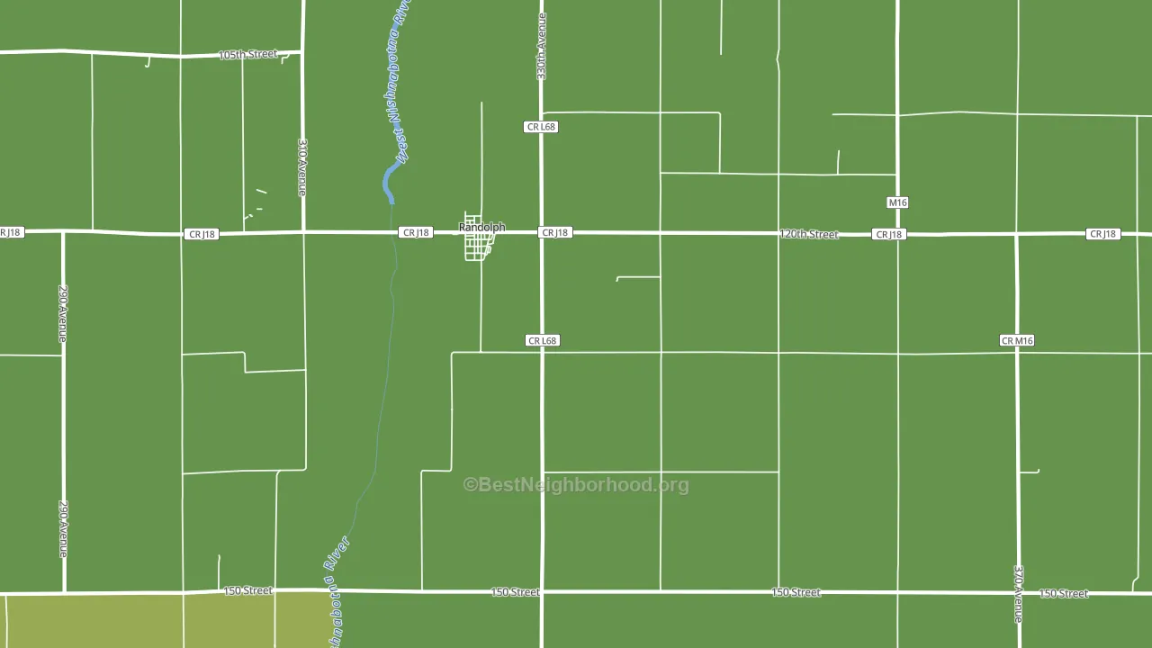 Randolph, IA block-group voter-turnout map