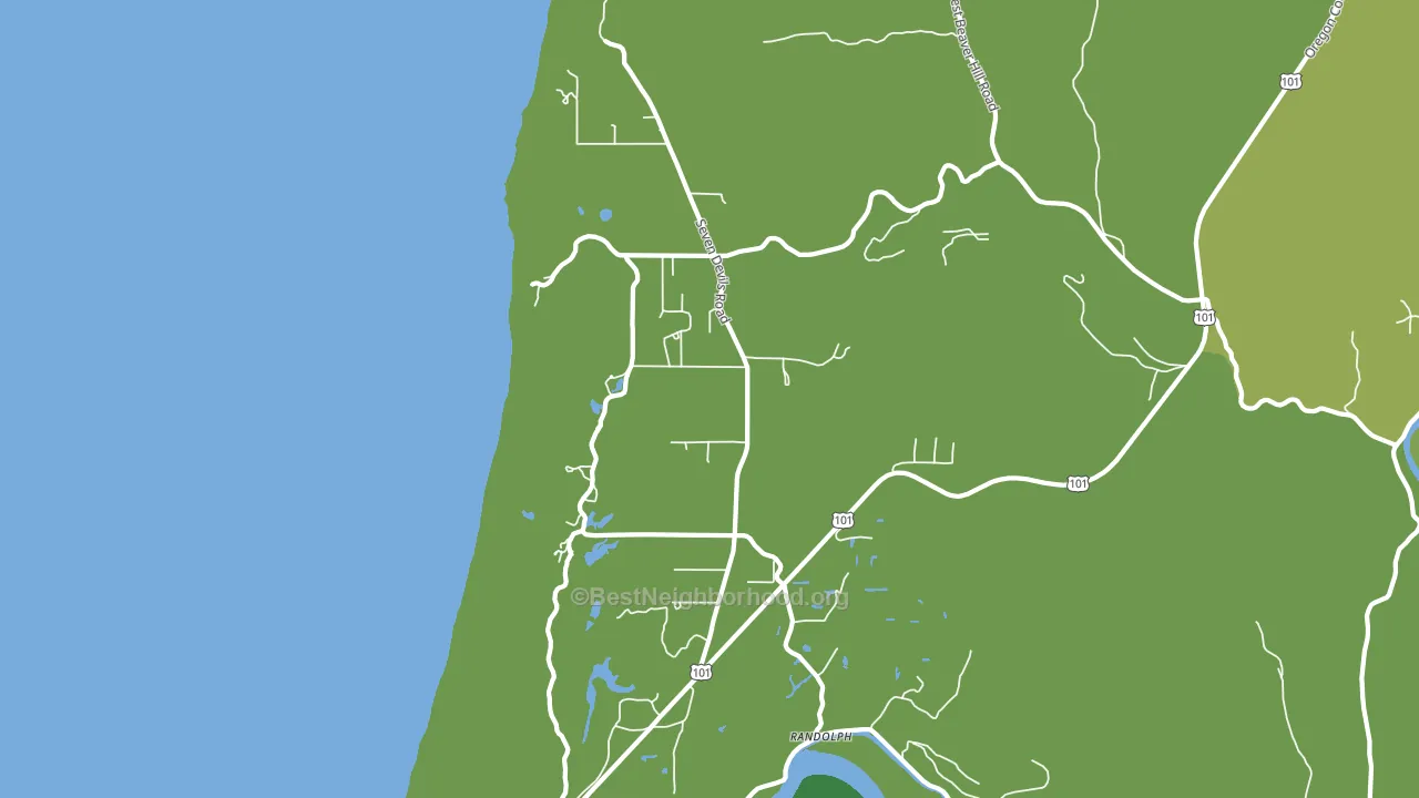 Randolph, OR block-group voter-turnout map