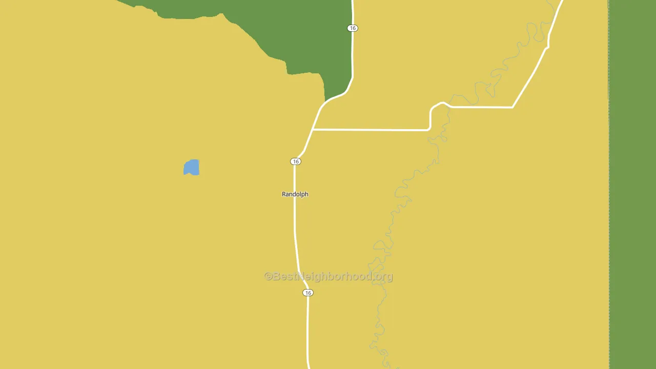 Randolph, UT block-group voter-turnout map
