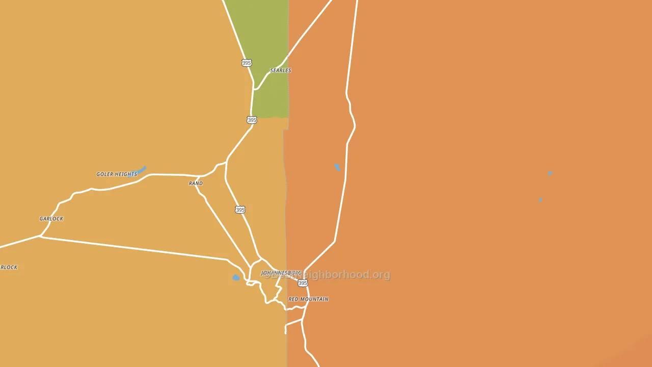 Randsburg, CA block-group voter-turnout map