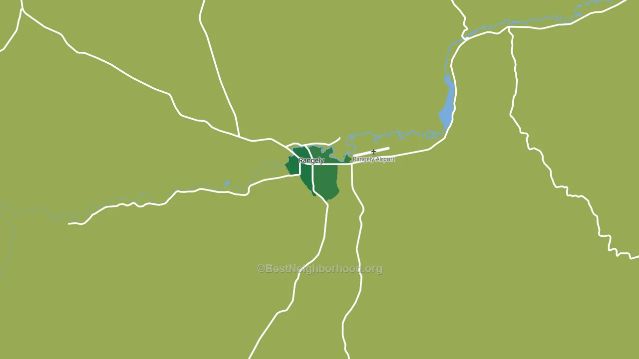 Rangely, CO block-group voter-turnout map