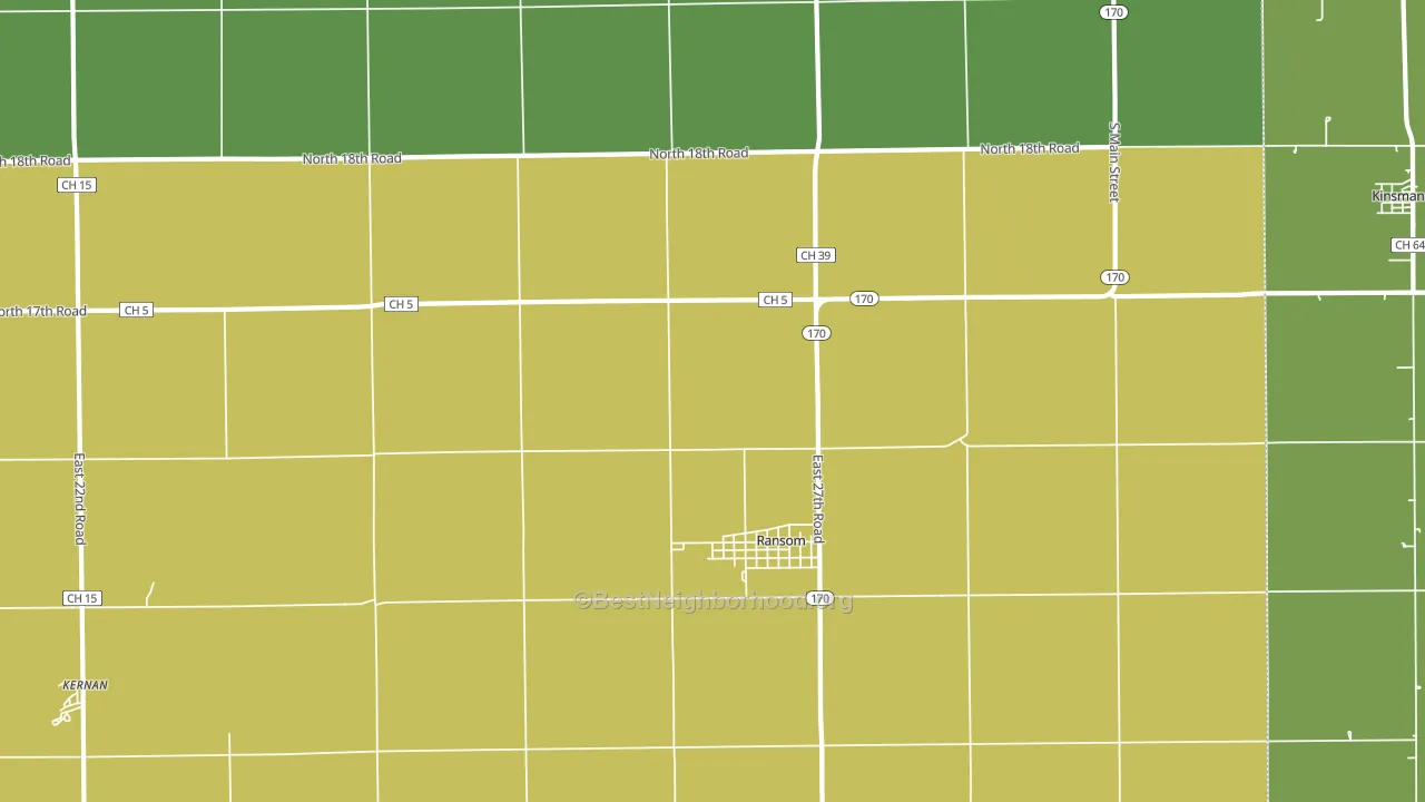 Ransom, IL block-group voter-turnout map