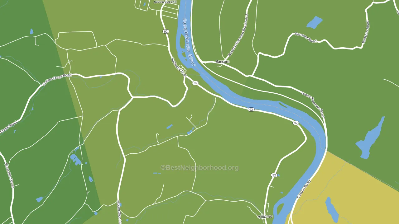 Ransom, PA block-group voter-turnout map