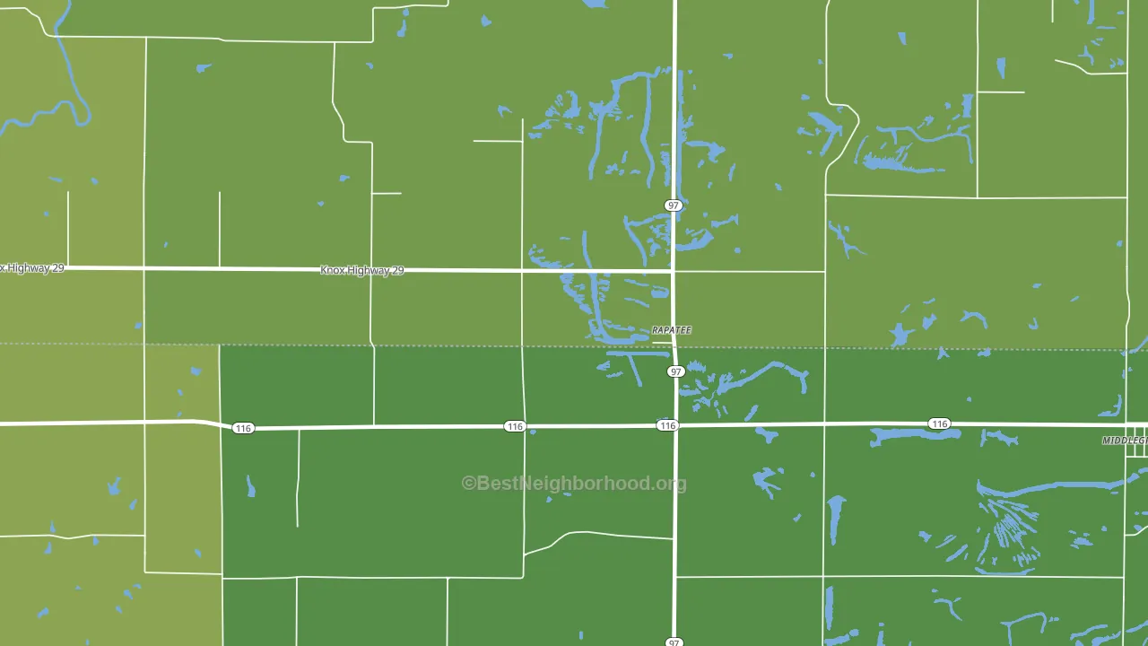 Rapatee, IL block-group voter-turnout map