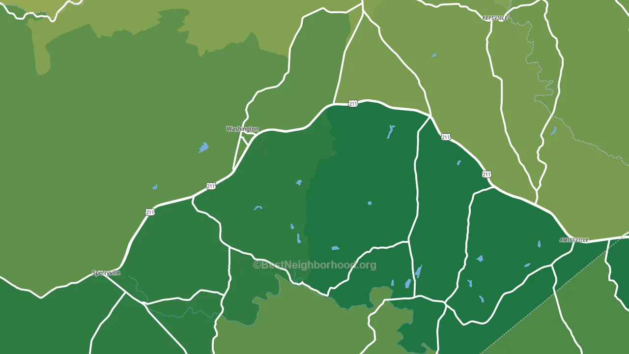 Rappahannock County, VA block-group voter-turnout map