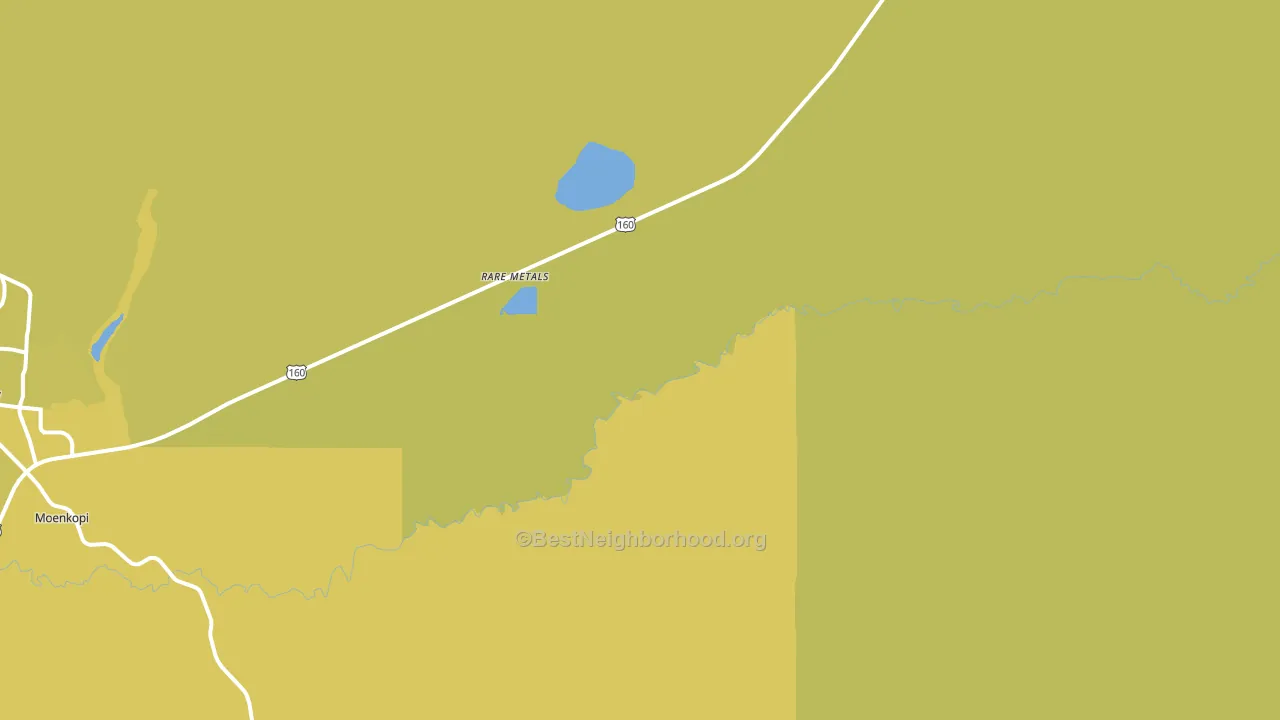 Rare Metals, AZ block-group voter-turnout map