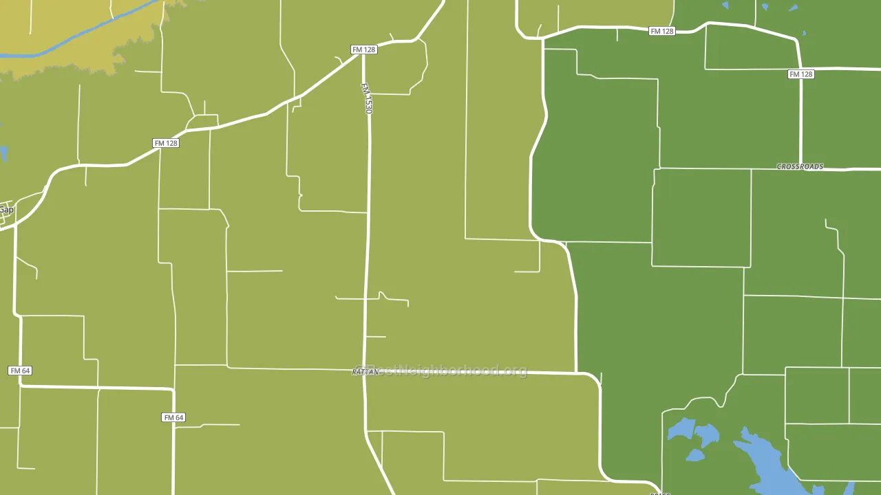 Rattan, TX block-group voter-turnout map