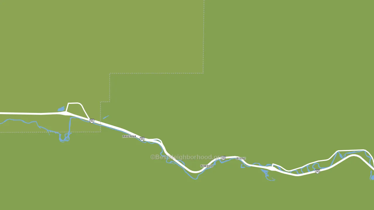 Ravenna, MT block-group voter-turnout map